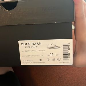 Cole Haan Zerogrand size 11 oyster sneakers